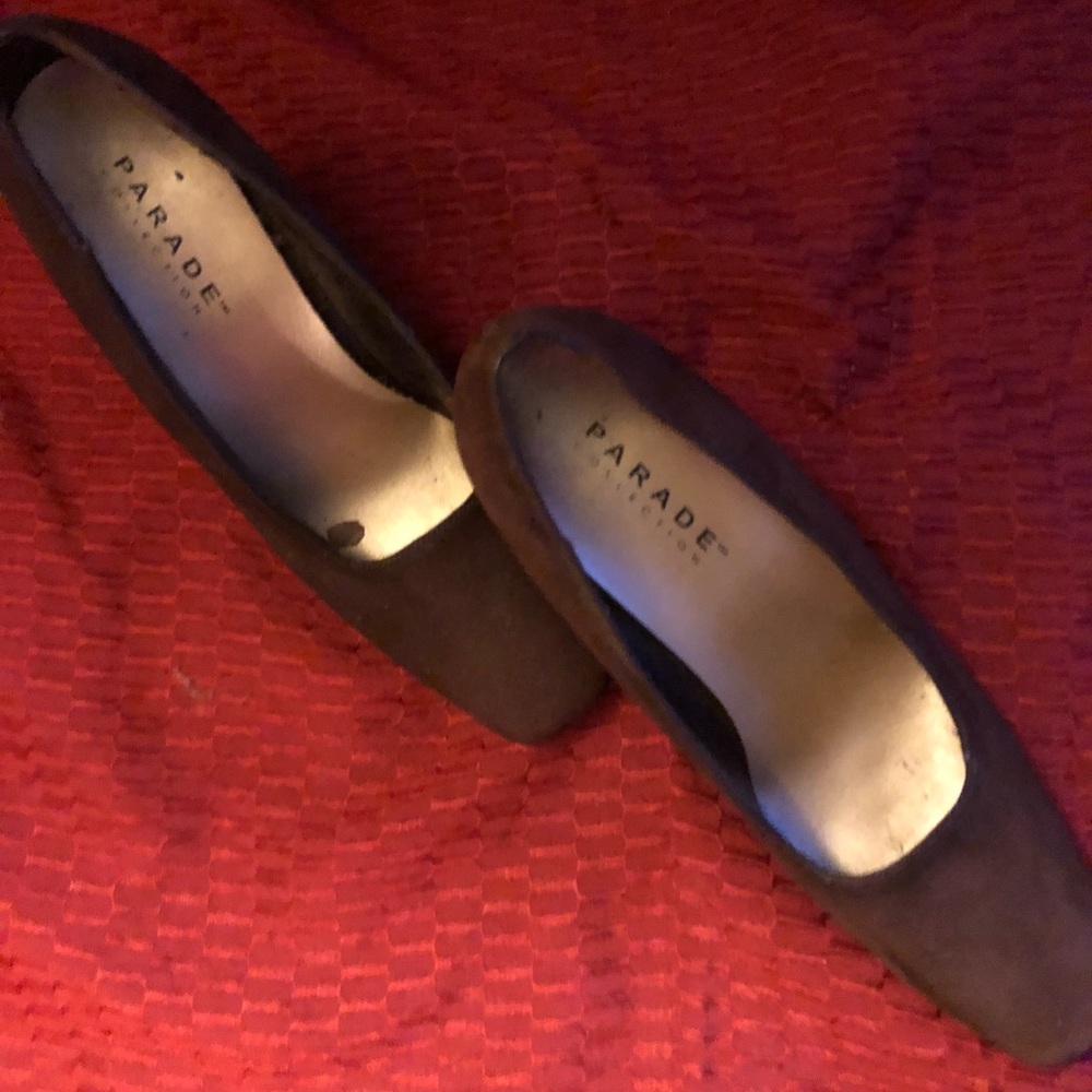Parade brown shoes square toe style babydoll 8.5